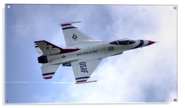 USAF Thunderbird Acrylic by Jon Fixter