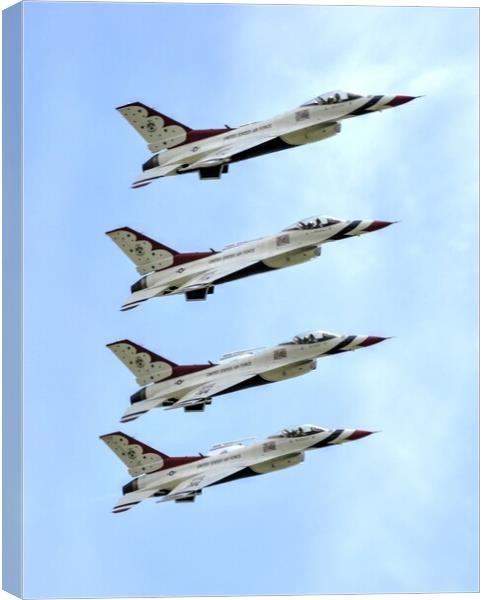 Thunderbirds Stack tower Canvas Print by Jon Fixter
