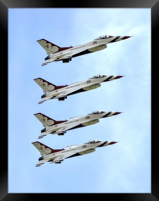 Thunderbirds Stack tower Framed Print by Jon Fixter