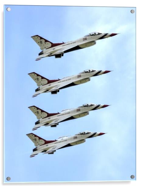 Thunderbirds Stack tower Acrylic by Jon Fixter