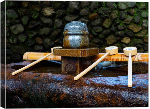 Ladles Of Kyoto Canvas Print by Clive Eariss