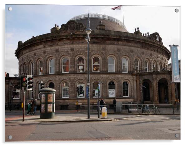 Corn Exchange Leeds Acrylic by Roy Hinchliffe