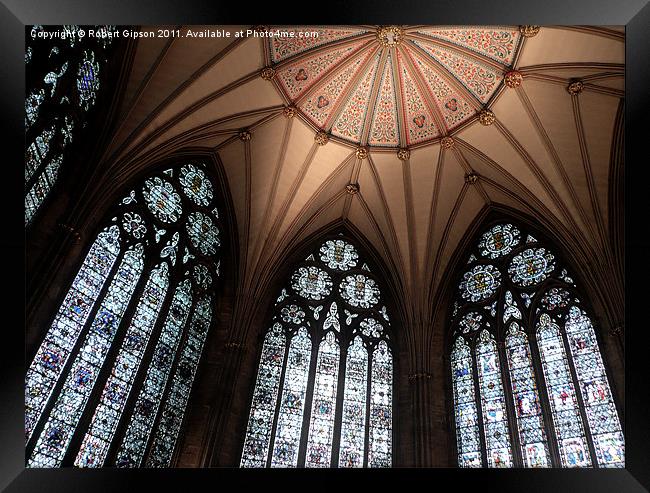 York Minster Chapter House Framed Print by Robert Gipson