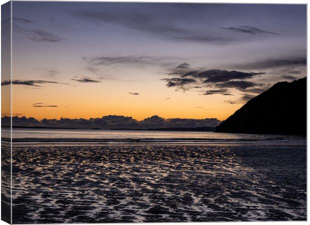 Pendine Beach, Carmarthenshire, Wales. Canvas Print by Colin Allen