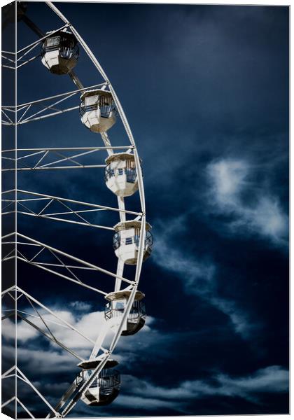 Ferris  Big wheel, Bournemouth.UK Canvas Print by Maggie McCall