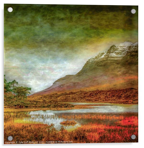 The Scottish Mountains At Dawn Acrylic by Tylie Duff Photo Art