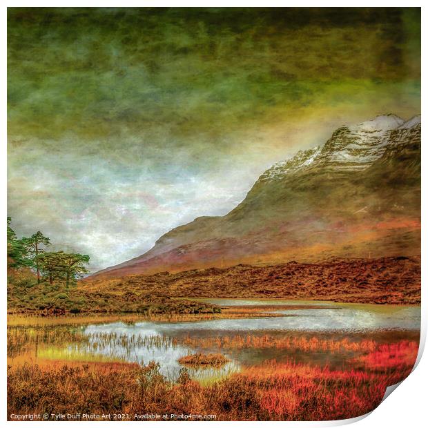 The Scottish Mountains At Dawn Print by Tylie Duff Photo Art