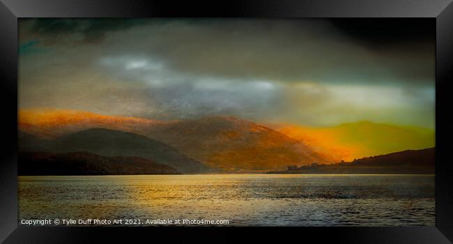 Sunset On Loch Broom In The Scottish Highlands Framed Print by Tylie Duff Photo Art