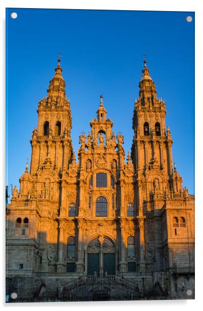 Cathedral of Santiago Acrylic by Jesus Martínez