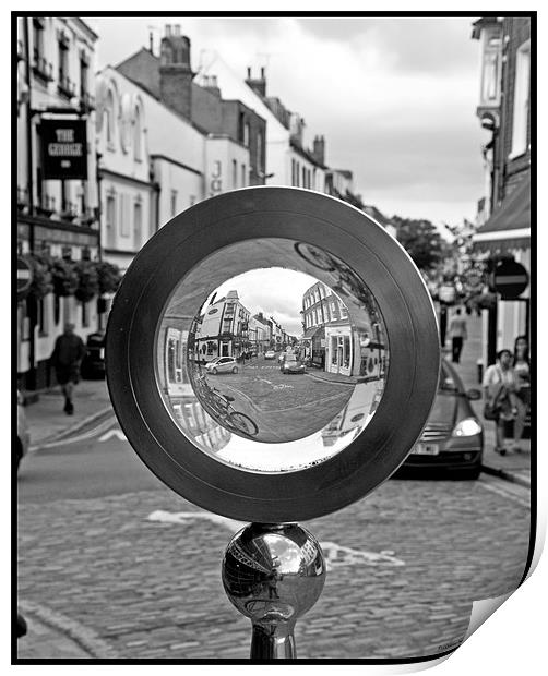 Eton through the looking glass Print by Paul Howell