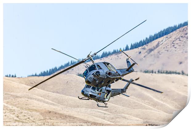Bell Iroquois Helicopters Print by Steve de Roeck