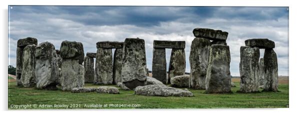 Stonehenge Acrylic by Adrian Rowley