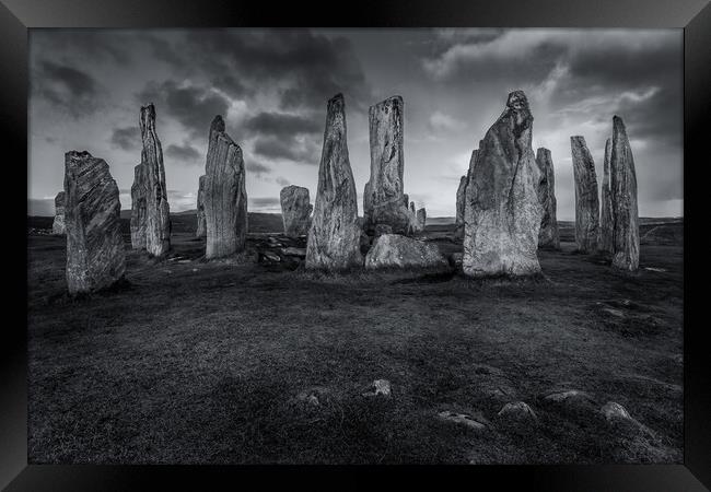 The Callanish Standing Stones - Isle of Lewis Framed Print by John Frid