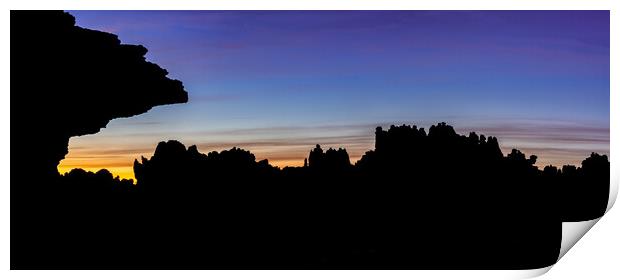 Sunset Silhouette Print by DiFigiano Photography