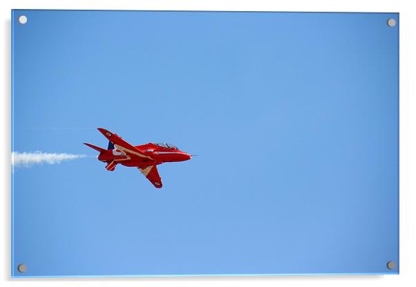 Red Arrows National Airshow Wales Acrylic by Dan Davidson