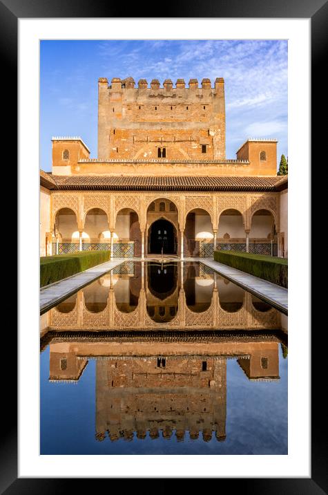 Patio de Arrayanes Framed Mounted Print by DiFigiano Photography