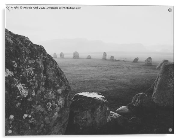 Castlerigg. Acrylic by Angela Aird