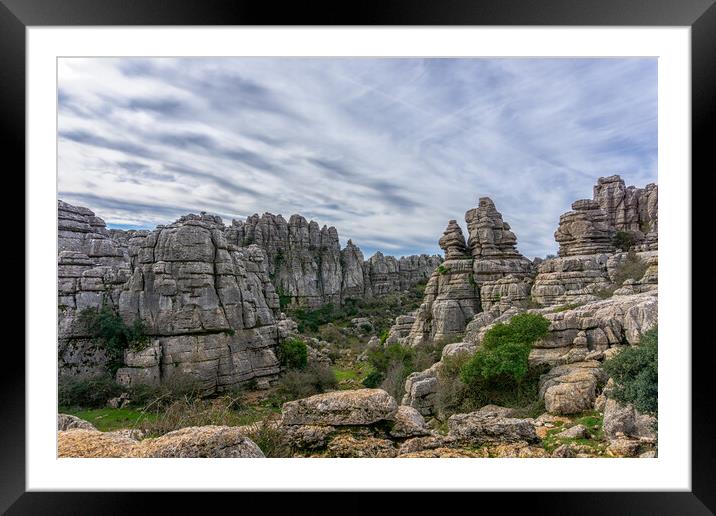 El Torcal Framed Mounted Print by DiFigiano Photography