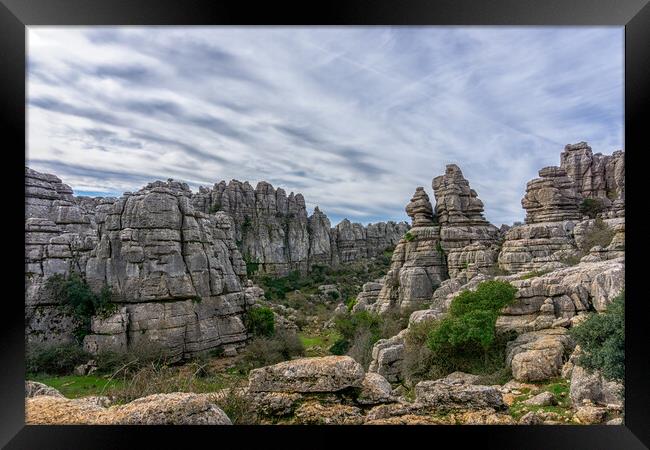 El Torcal Framed Print by DiFigiano Photography