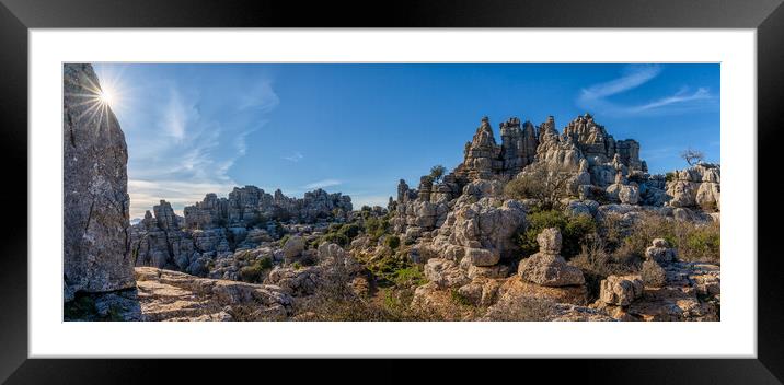 El Torcal Nature Reserve Framed Mounted Print by DiFigiano Photography