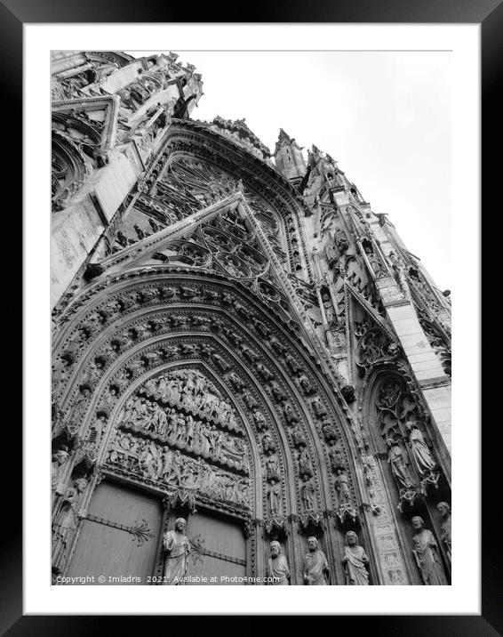Rouen Cathedral, Normandy, France Framed Mounted Print by Imladris 