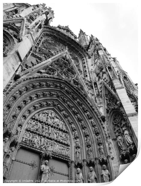 Rouen Cathedral, Normandy, France Print by Imladris 