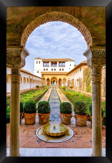 Generalife Palace Framed Print by DiFigiano Photography
