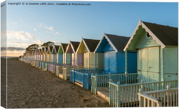 Beachuts as Sunset Canvas Print by Jo Sowden