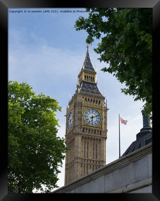 Big Ben Framed Print by Jo Sowden