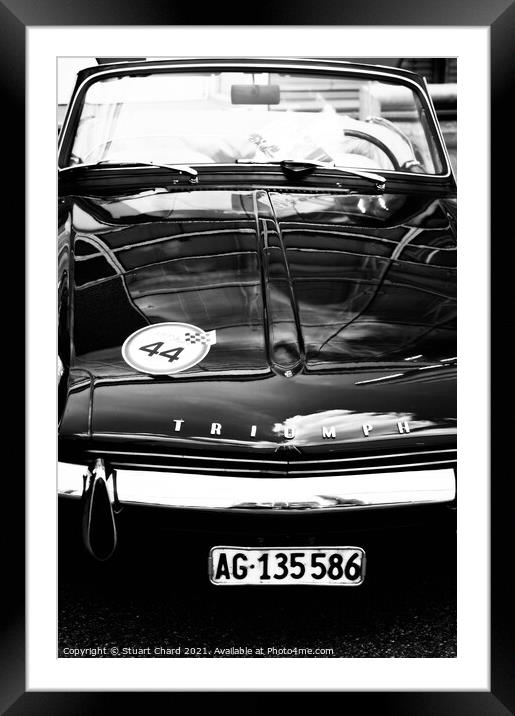 Triumph Sports Car Framed Mounted Print by Stuart Chard