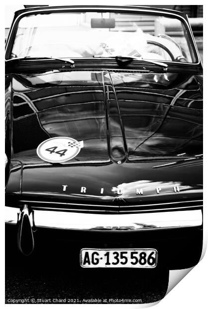 Triumph Sports Car Print by Travel and Pixels 