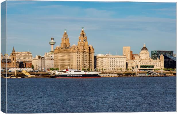 Liverpool Waterfront Canvas Print by Roger Green