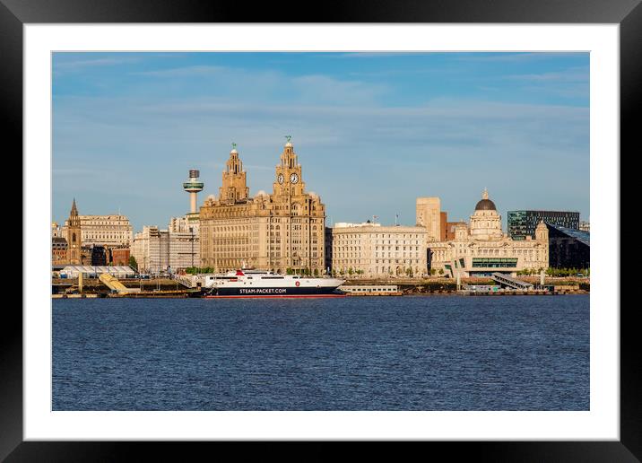 Liverpool Waterfront Framed Mounted Print by Roger Green