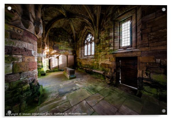 Jedburgh Abbey historic environment in Scotland Acrylic by Steven Dijkshoorn