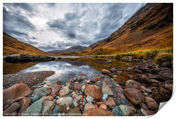 A beautifull Landscape in Scotland  Print by Steven Dijkshoorn