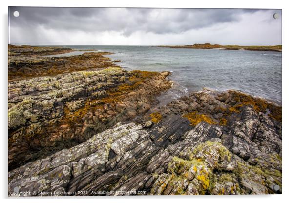 The sea of Scotland Acrylic by Steven Dijkshoorn