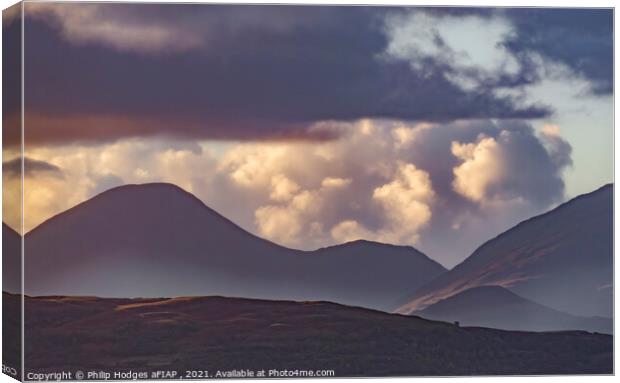 Mountains of Mull Canvas Print by Philip Hodges aFIAP ,