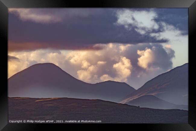 Mountains of Mull Framed Print by Philip Hodges aFIAP ,