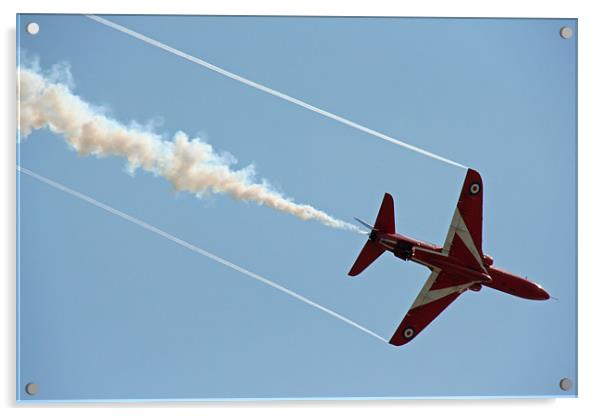 Red Arrow Belly and Vapour Acrylic by Dan Davidson