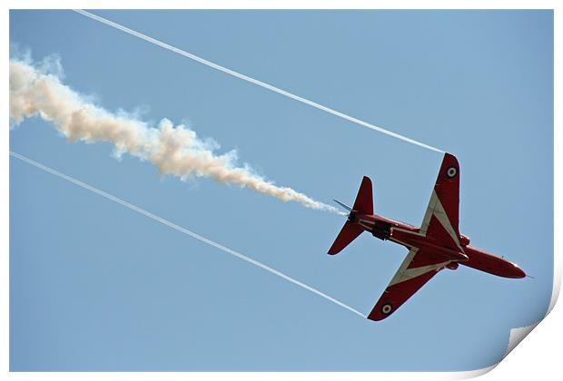 Red Arrow Belly and Vapour Print by Dan Davidson