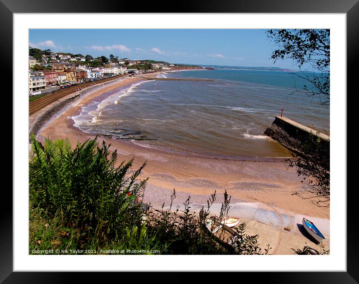 Dawlish from Boat Cove Framed Mounted Print by Nik Taylor
