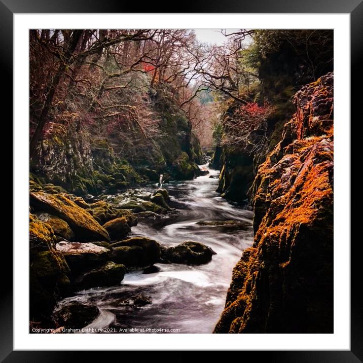Fairy Glen, Conwy River Framed Mounted Print by Graham Lathbury