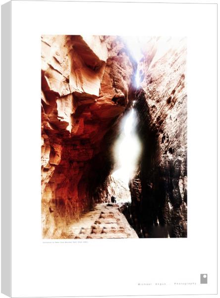 Invitation to Pass: Zion National Park Canvas Print by Michael Angus