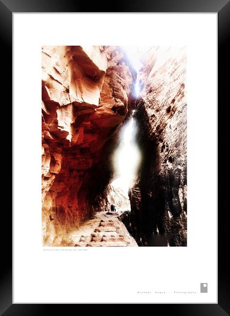 Invitation to Pass: Zion National Park Framed Print by Michael Angus