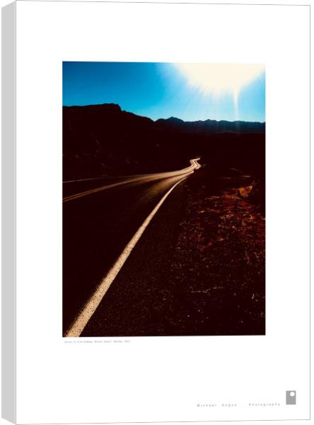 Valley of Fire Highway (Mojave Desert) Canvas Print by Michael Angus
