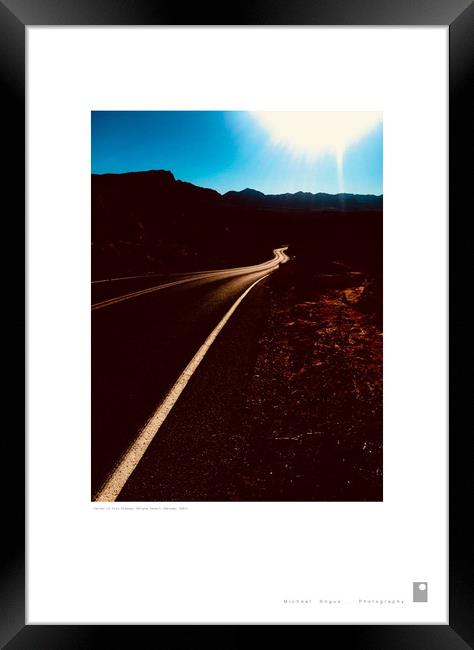 Valley of Fire Highway (Mojave Desert) Framed Print by Michael Angus