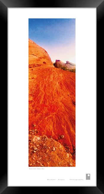 Mojave Desert (Nevada [USA]) Framed Print by Michael Angus
