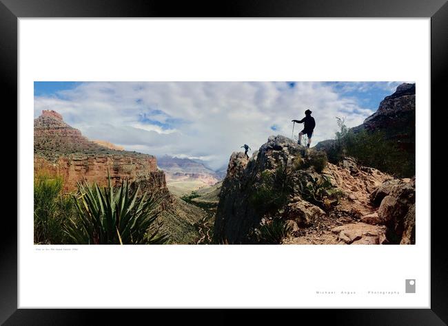 Stay or Go: Grand Canyon (USA) Framed Print by Michael Angus
