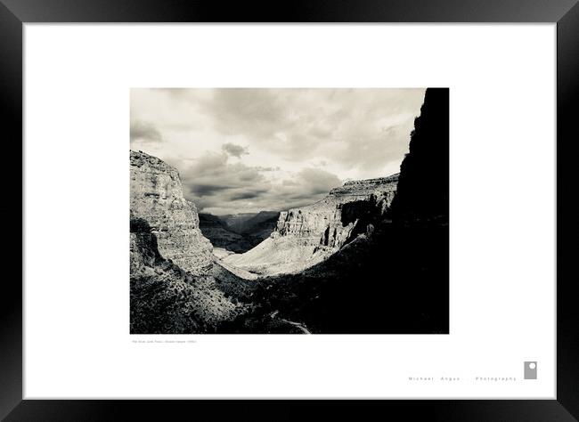 The Blue Line Trail (Grand Canyon [USA]) Framed Print by Michael Angus
