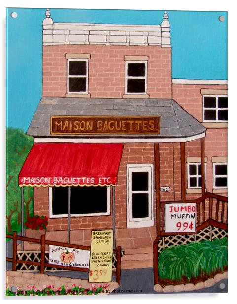 Maison Baguettes Acrylic by Stephanie Moore